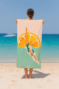 Orange Beach Towel